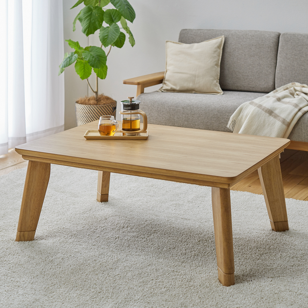 【ベルメゾン】フラットヒーターの継脚こたつテーブル 【ベルメゾン】フラットヒーターの継脚こたつテーブル