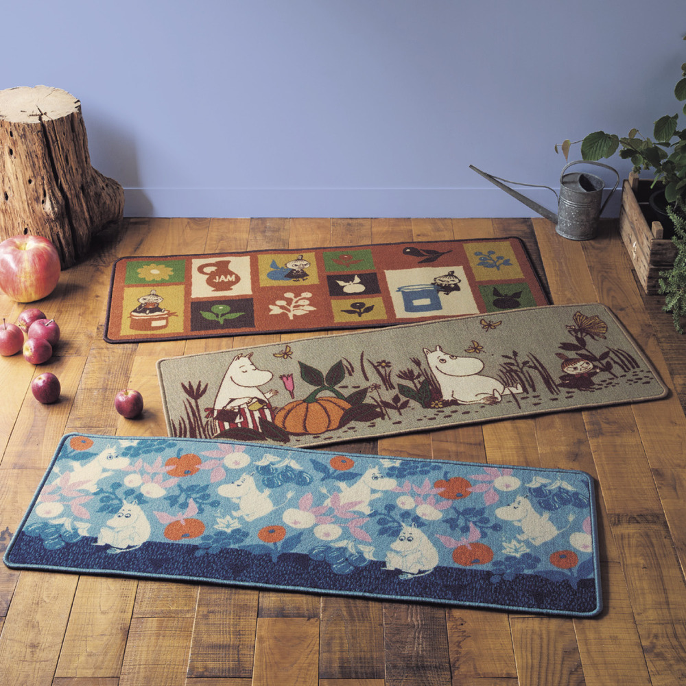 【ムーミン/MOOMIN】【新柄登場】 プリントキッチンマット 「ムーミン」 【ムーミン/MOOMIN】【新柄登場】 プリントキッチンマット 「ムーミン」