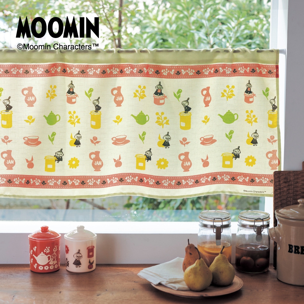 【ムーミン/MOOMIN】プリントカフェカーテン/リトルミイ 「ムーミン」