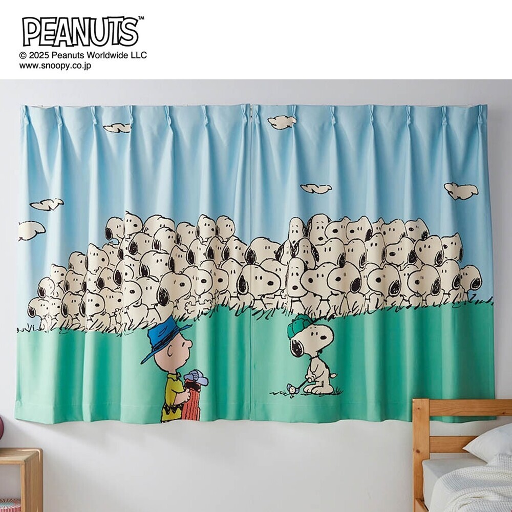 一枚絵のような遮光・遮熱カーテン<2枚組> 「スヌーピー」 一枚絵のような遮光・遮熱カーテン<2枚組> 「スヌーピー」