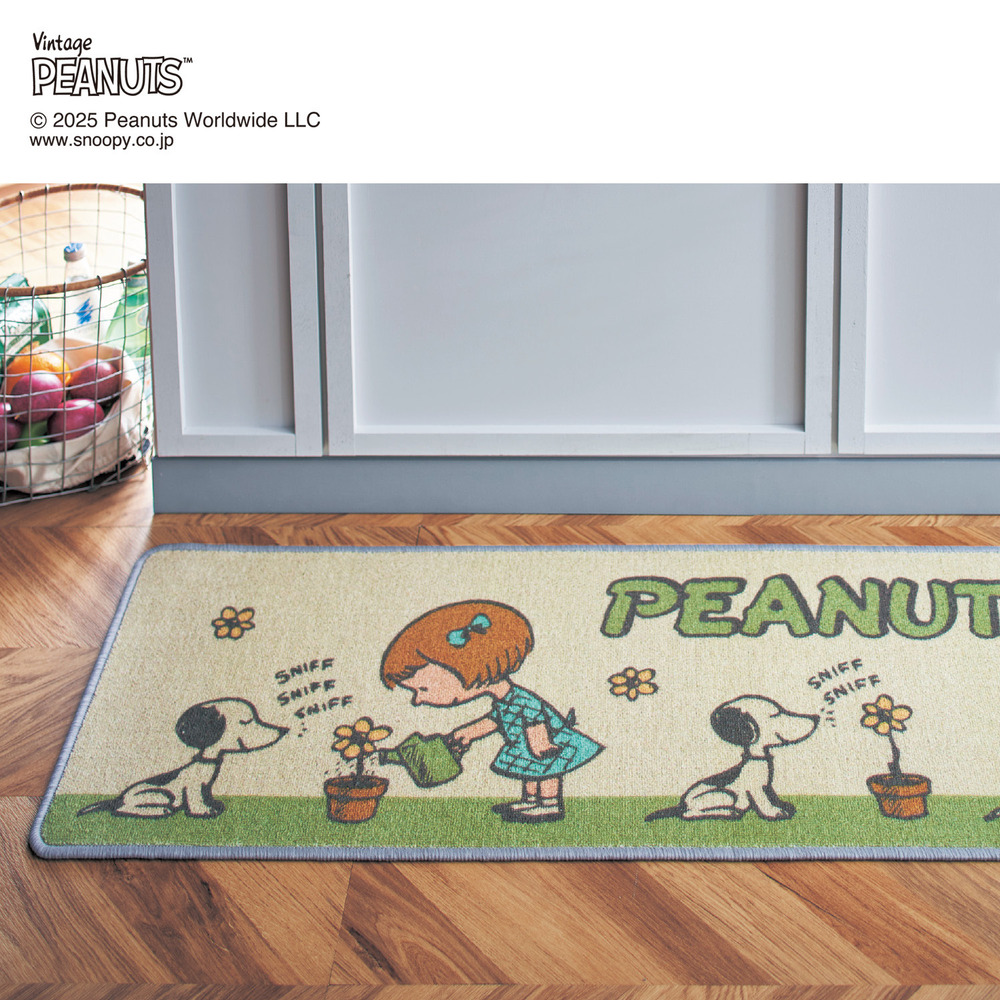 【ピーナッツ/PEANUTS】プリントキッチンマット 「スヌーピー」