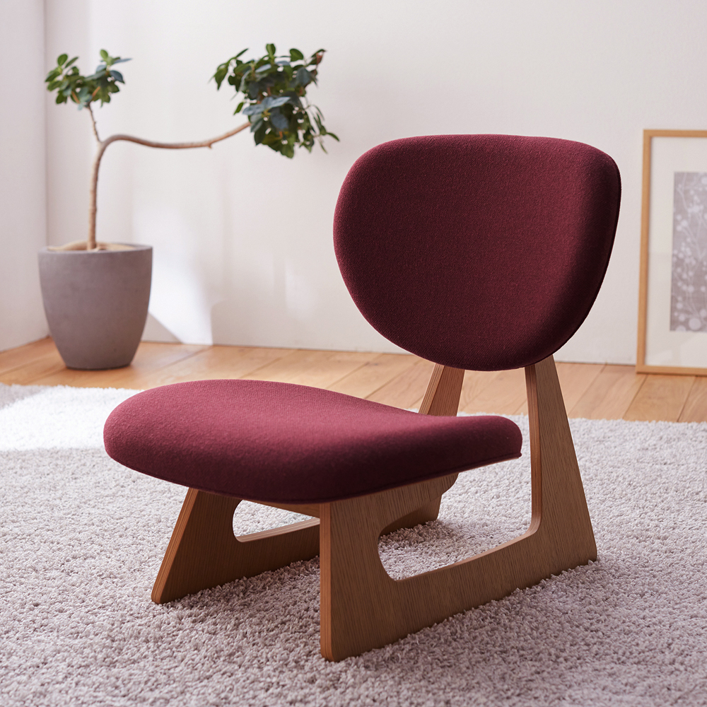 【天童木工】【受注生産】ゆったり座れる低座椅子 【天童木工】