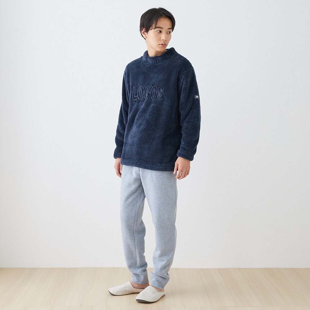 メンズ】ボアトップス×スウェットボトム上下セット(ロゴス/LOGOS