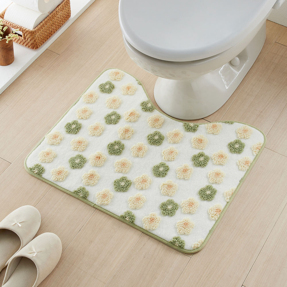 【ベルメゾン】ぽこぽこデザインの可愛いトイレマット