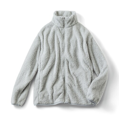 やわらかボアのジップジャケット