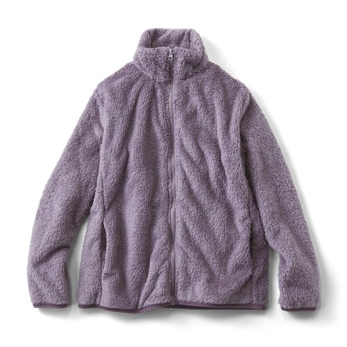 やわらかボアのジップジャケット