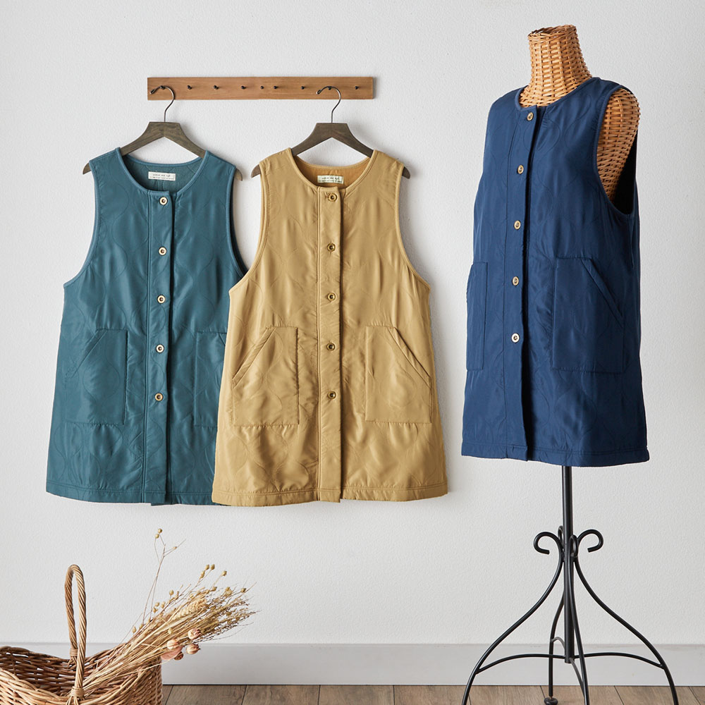 【ベルメゾン】おしゃれな撥水キルトエプロン