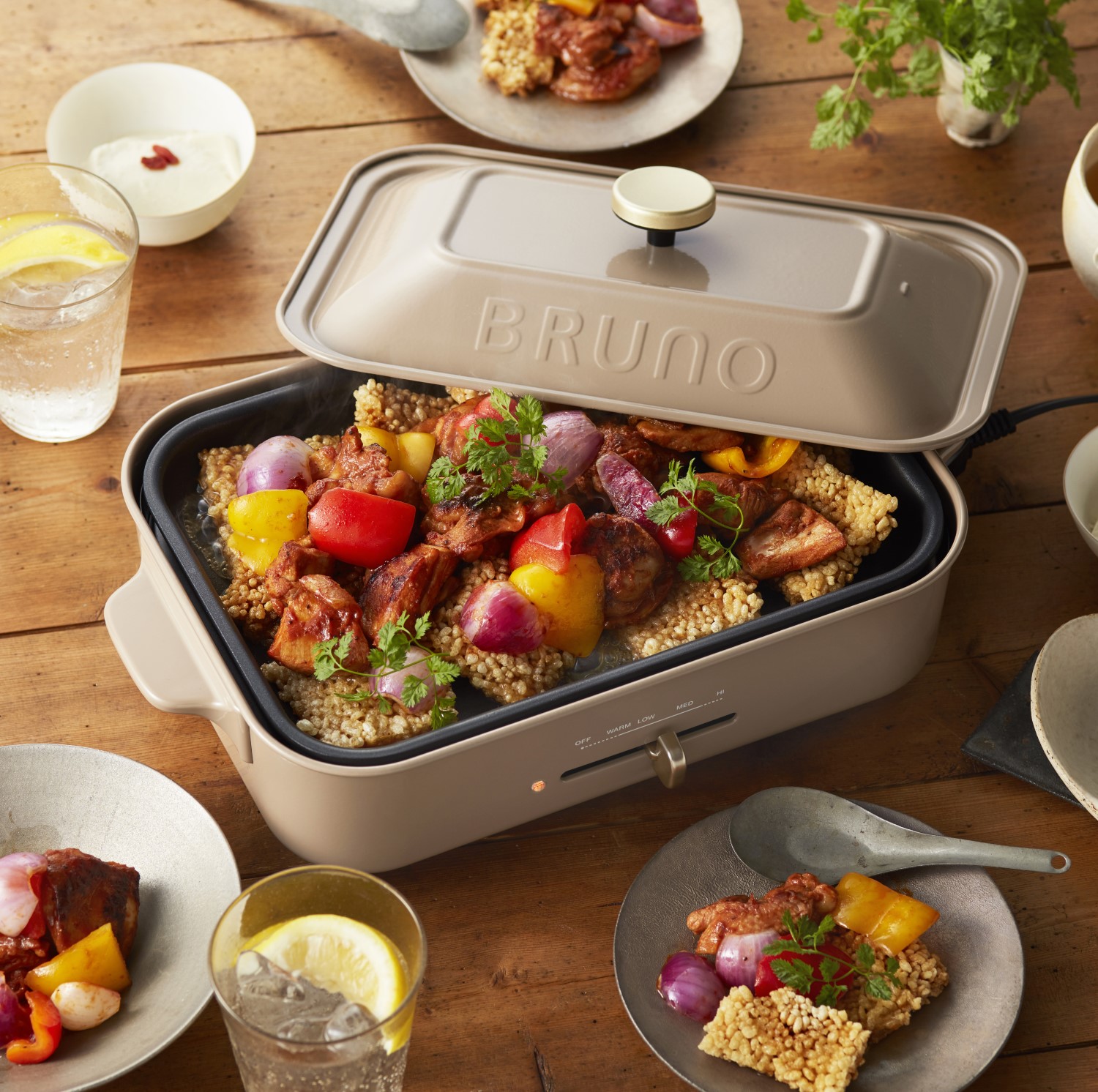 【復刻限定カラー】コンパクトホットプレート サンドベージュ