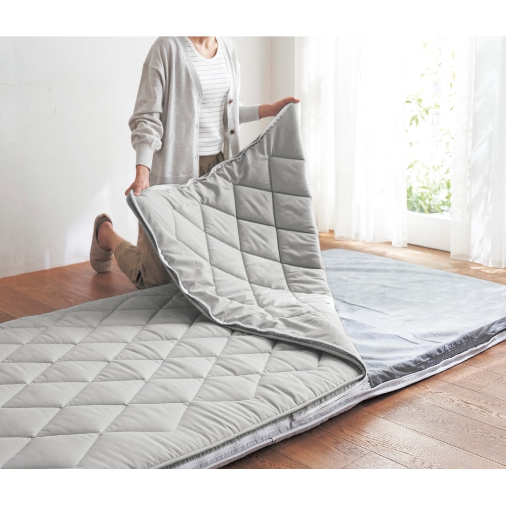 清潔さにこだわった中わたまでしっかり洗える防ダニ高反発敷布団