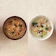 具だくさん豚汁＆ほうれん草のクリームスープ