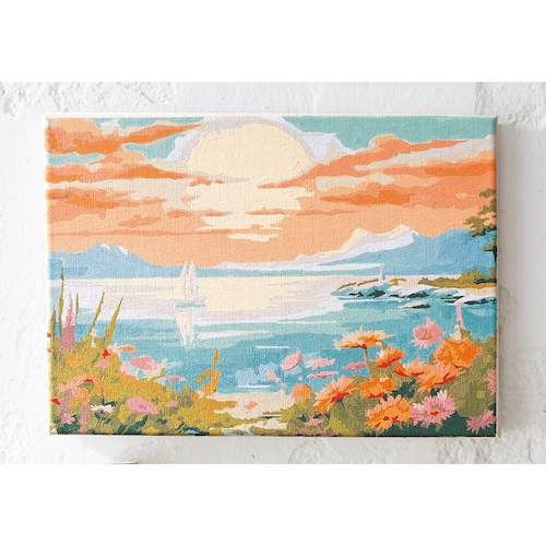 【定期お届け】［花と風景タイプ］ 私のアート時間手作りキット ：4回シリーズ