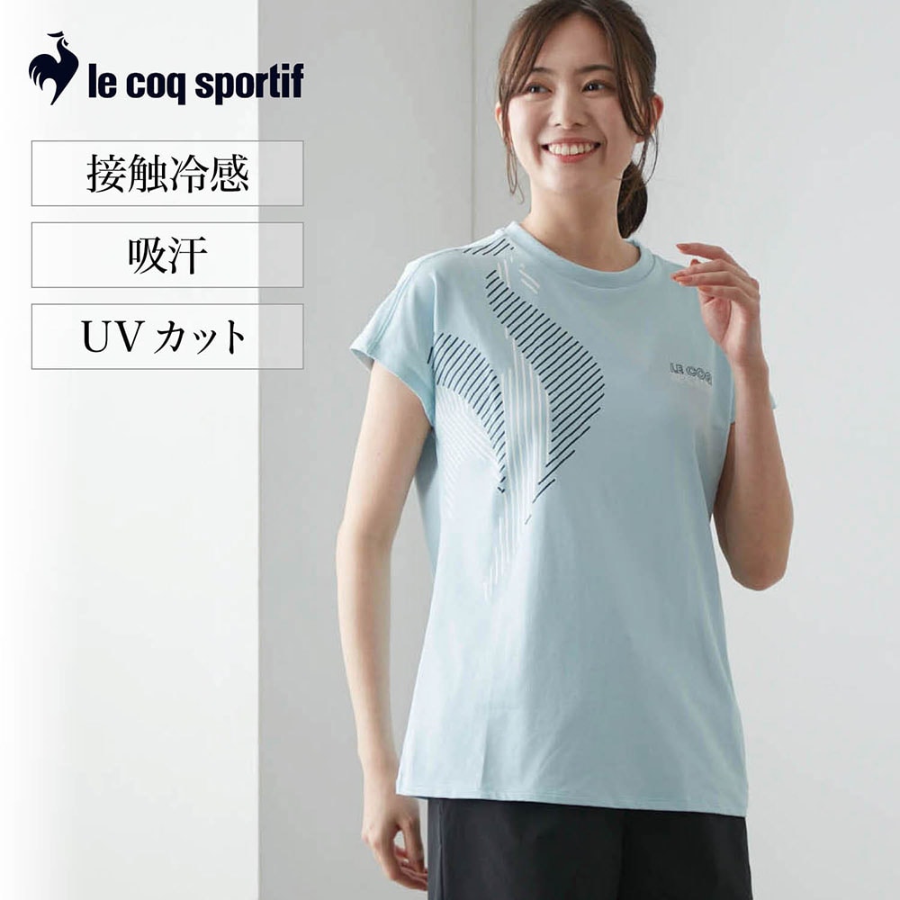 【ルコックスポルティフ/le coq sportif】接触冷感フレンチスリーブシャツ