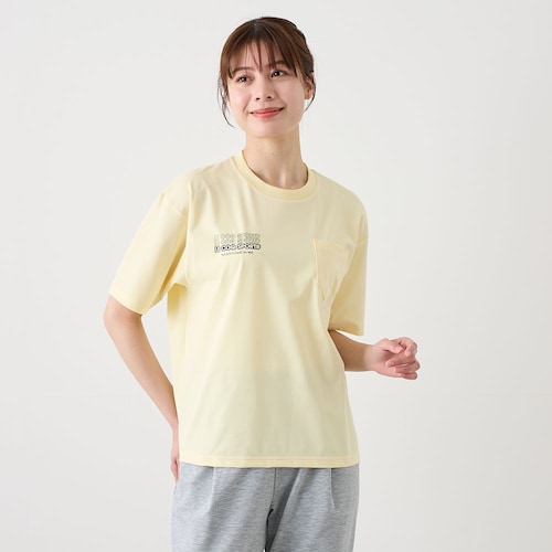 ヘランカ素材半袖胸ポケットTシャツ