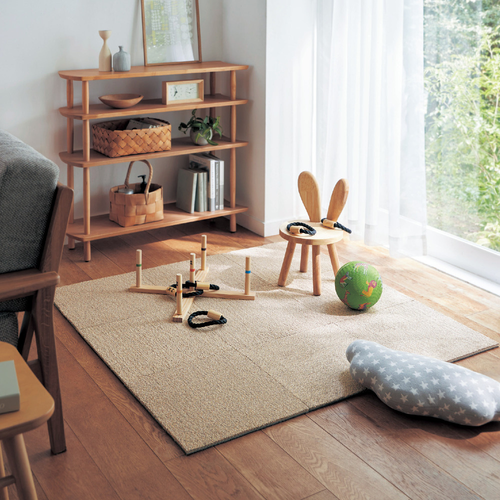 【ベルメゾン】防音性のある洗えるタイルカーペット 【ベルメゾン】防音性のある洗えるタイルカーペット