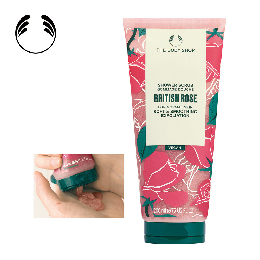 【ザボディショップ/THE BODY SHOP】シャワースクラブ ブリティッシュローズ