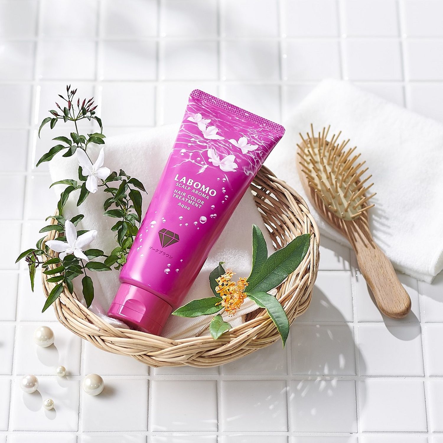 【アートネイチャー】ラボモ スカルプアロマヘアカラートリートメントアクア (白髪用)