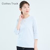【クローズトラック/CLOTHES TRUCK】プレミアムコットン7分袖Tシャツ