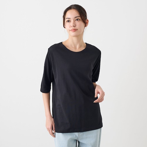 ドライ鹿の子5分袖Tシャツ