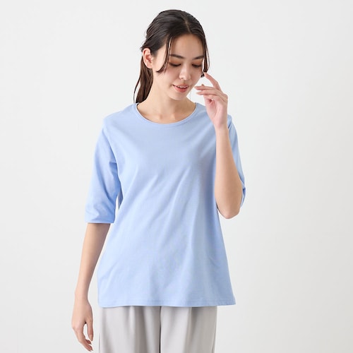 ドライ鹿の子5分袖Tシャツ