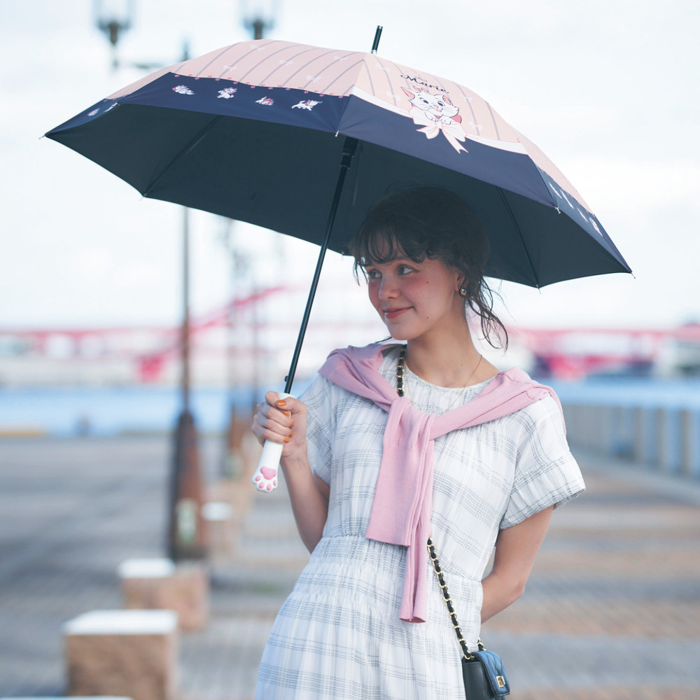 肉球持ち手の1級遮光晴雨兼用長傘(選べるキャラクター)(ディズニー/Disney) 肉球持ち手の1級遮光晴雨兼用長傘(選べるキャラクター)(ディズニー/Disney)