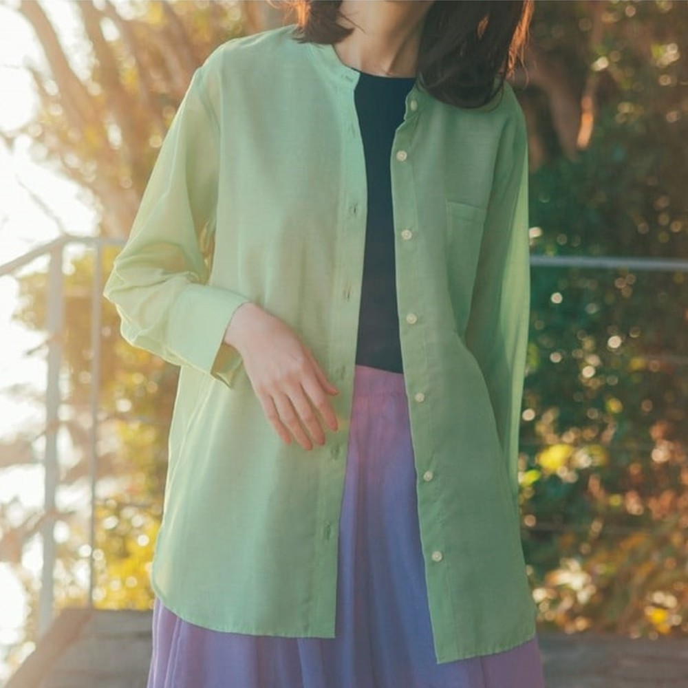 【ラ・フィット/la*fite】アウトポケットシアーシャツ