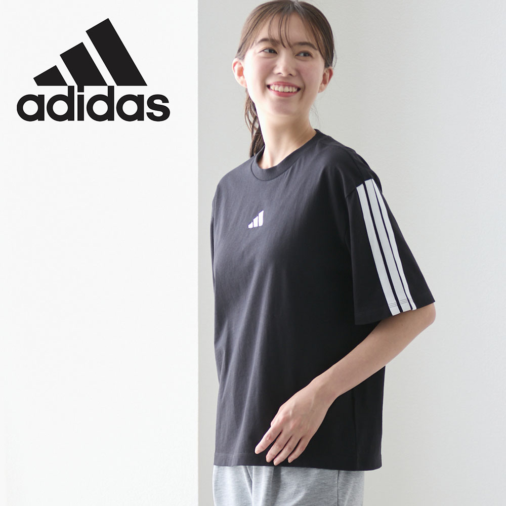 【アディダス/adidas】W ESS 3ST BF 半袖Tシャツ