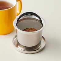 ステンレス製の蓋はインフューザーホルダーとして使えます