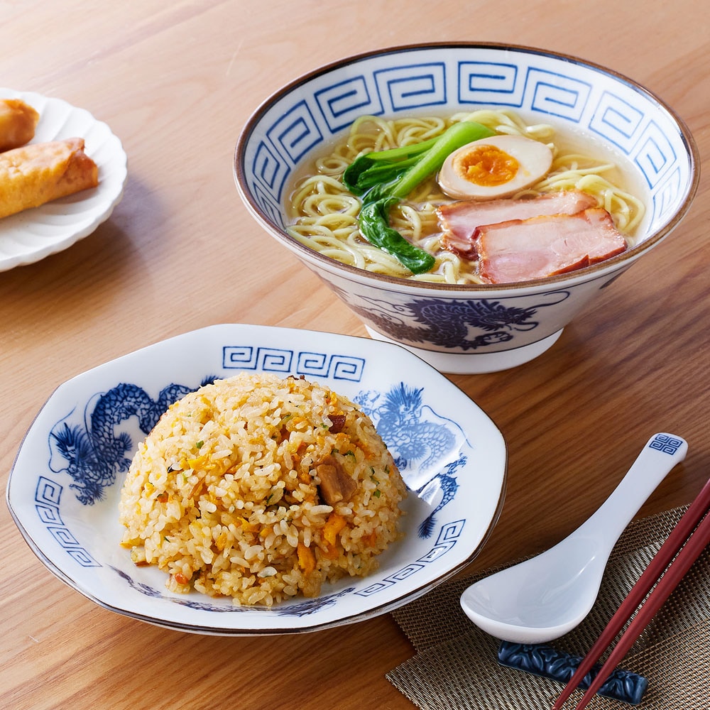 レトロ中華 ラーメンチャーハン3点セット 【電子レンジ・食洗機対応】｜通販のベルメゾンネット