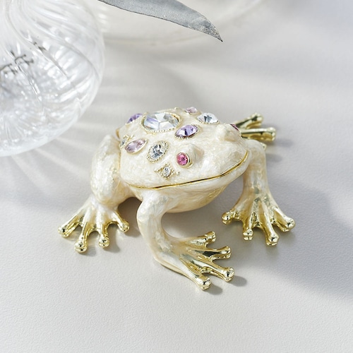 動物モチーフのジュエリーボックス ジュエルフロッグ