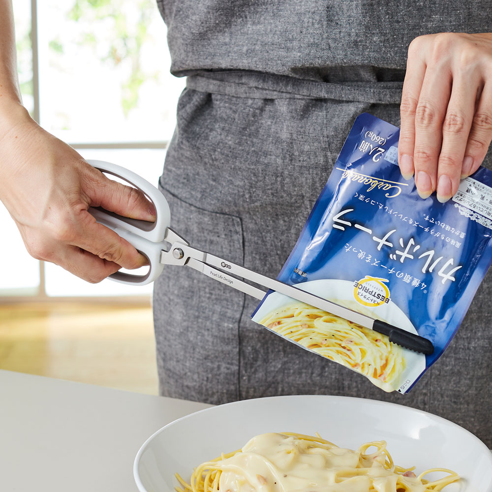 【ベルメゾン】手にやさしいハサミタイプの太菜箸 【レトルト調理に便利】【食洗機対応】