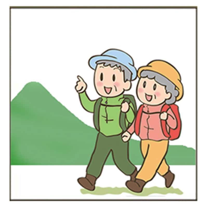 登山に