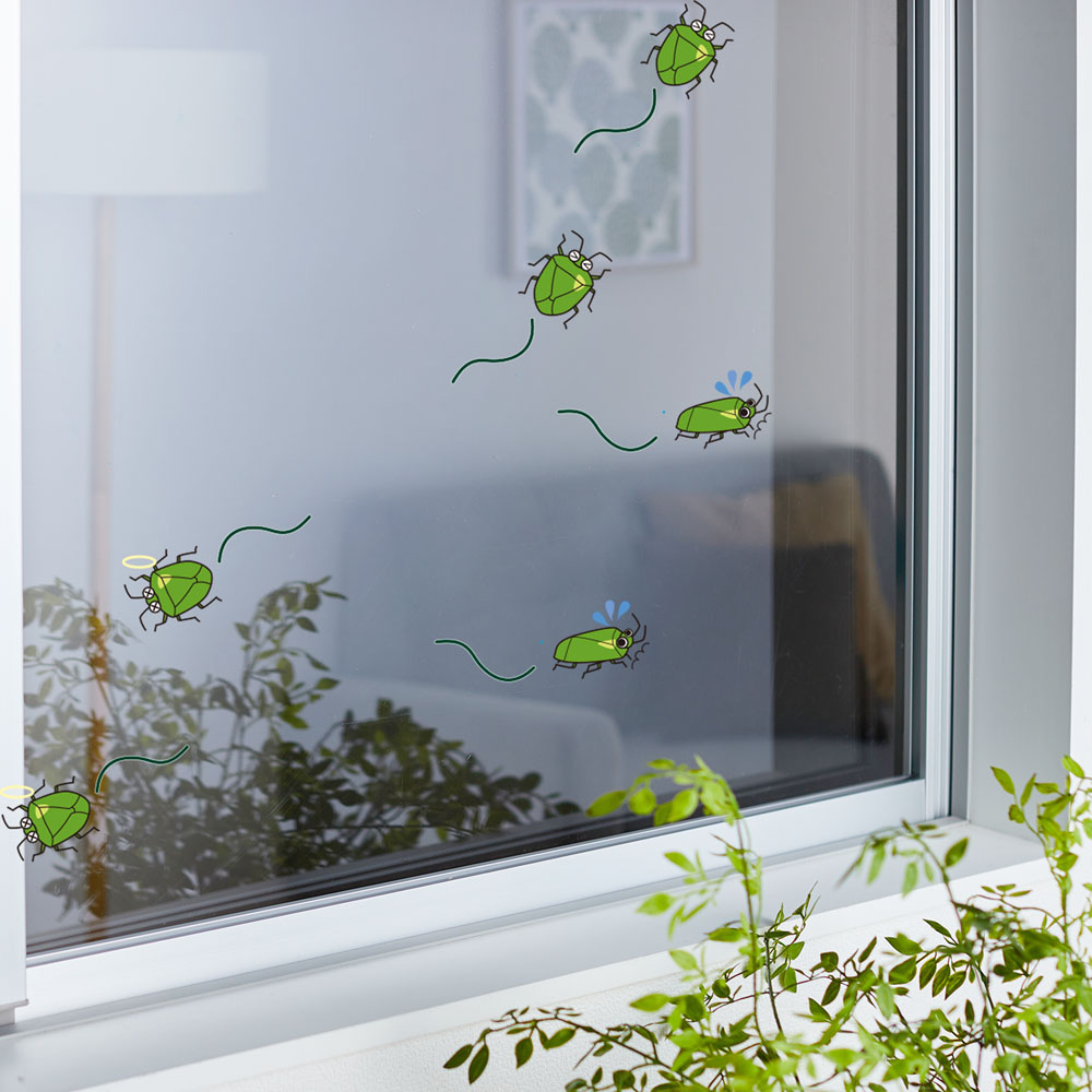 【ベルメゾン】虫対策窓貼りシート2本組 【飛散防止/UV99%カット】