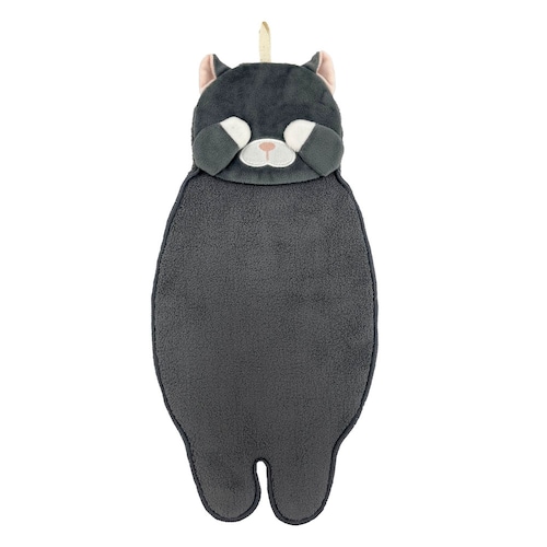 くびねっこ ポケット猫顔タオル