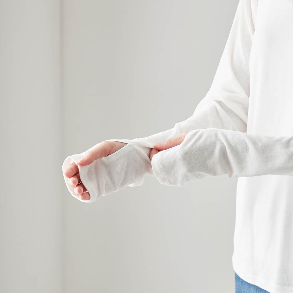 指穴付きで手の甲までしっかりUV対策