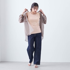 モデル身長160cm／M（ライトベージュ）