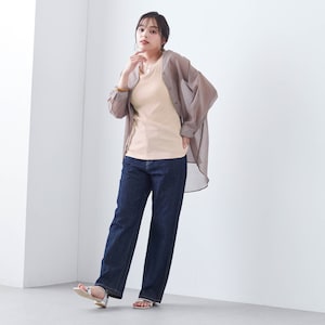 モデル身長160cm／M（ライトベージュ）