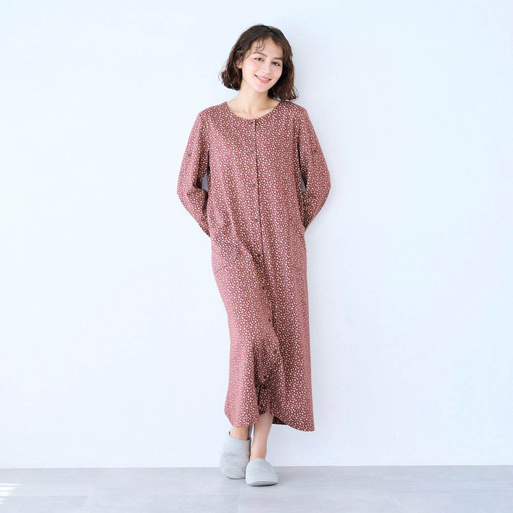 入院や自宅療養にも便利なロンパースにもなる多機能ゆったり2WAY長袖前