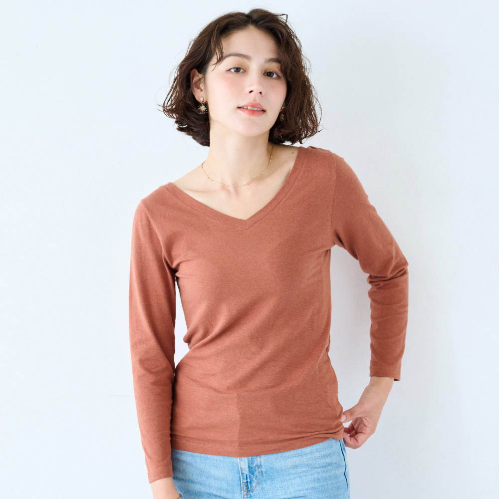 とろふわコットン前後2WAY九分袖【保湿】 とろふわコットン前後2WAY九分袖【保湿】