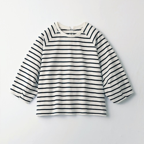 なめらかタッチバックリボンランタンスリーブ綿素材Ｔシャツ 【子供服】
