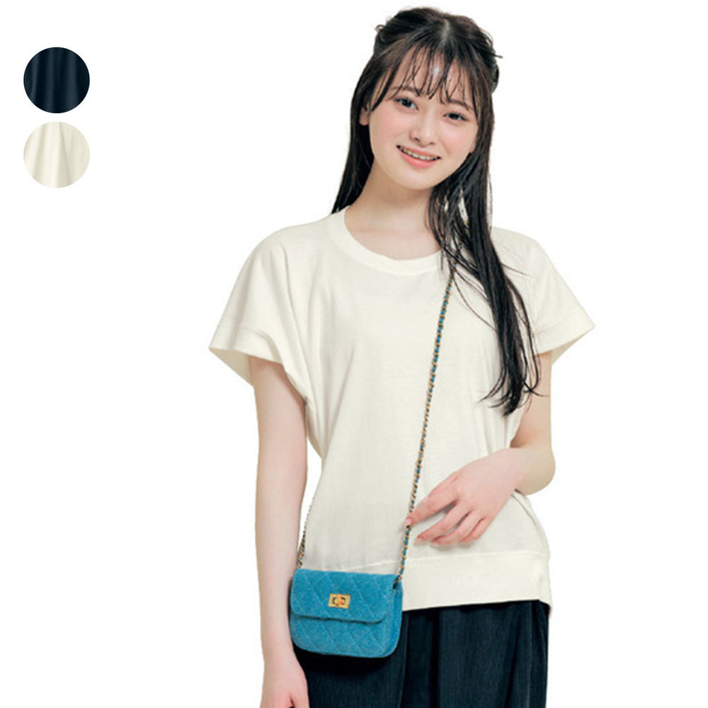 【パペル ラピス/Papel lapiz】デザインカット綿素材半袖Tシャツ 【子供服】