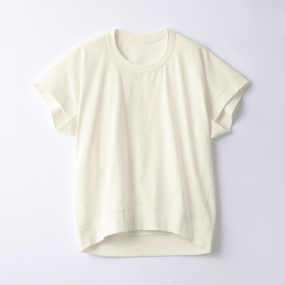 デザインカット綿素材半袖Tシャツ 【子供服】 デザインカット綿素材半袖Tシャツ 【子供服】