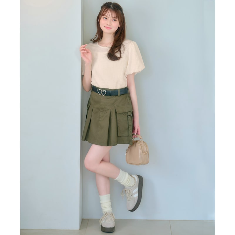 カーキ／モデル身長160cm・サイズJ-M