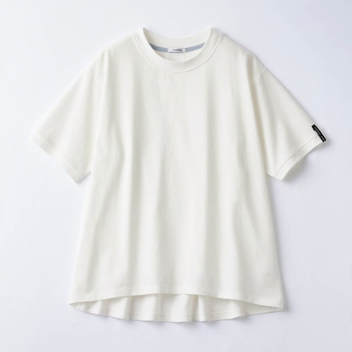 イレヘム裾ラウンド綿鹿の子ゆる半袖Ｔシャツ 【子供服】