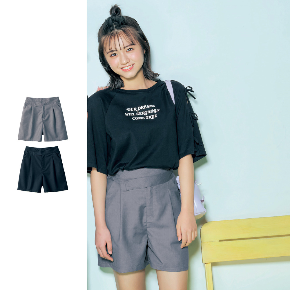 【パペル ラピス/Papel lapiz】ウエストアシメキュロット(ウエスト調節可) 【子供ズボン】