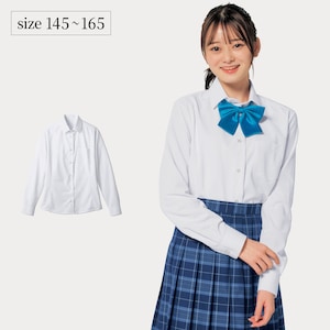 【パペル ラピス/Papel lapiz】標準服にも使える!透けにくい & 抗菌防臭長袖カットソーシャツ 【制服】