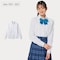 標準服にも使える！透けにくい＆抗菌防臭長袖カットソーシャツ 【制服】
