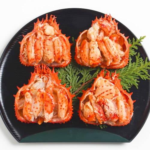 【お歳暮・おとりよせ】 花咲ガニ甲羅盛り 4個 【ご注文は12月19日まで】