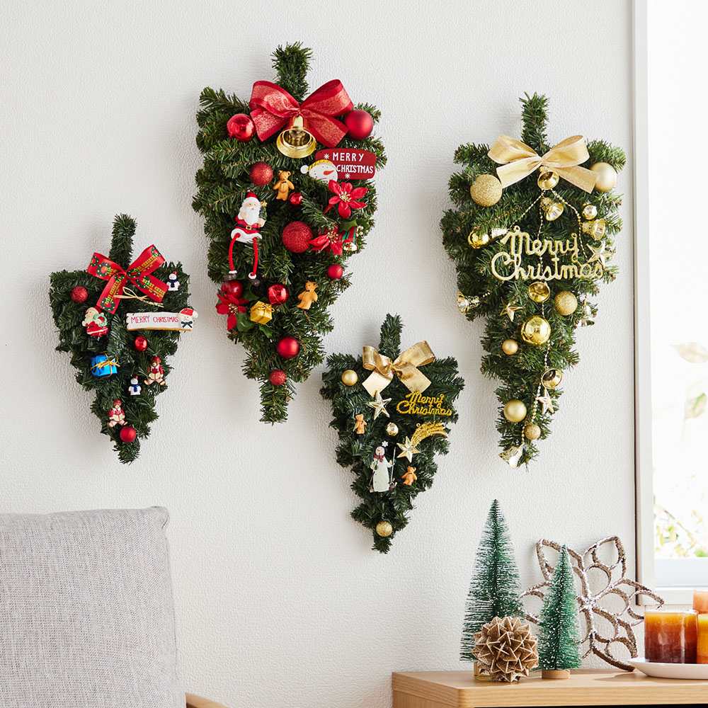 【ベルメゾン】【クリスマス】トライアングルリース