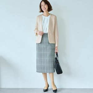 モデル身長169cm／M・股下68cm ※ジャケットのみ着用