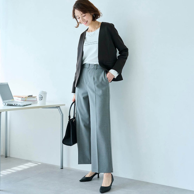 モデル身長169cm／M・股下68cm ※ジャケットのみ着用